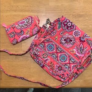 Vera Bradley Purse, Wallet & Checkbook Cover Combo